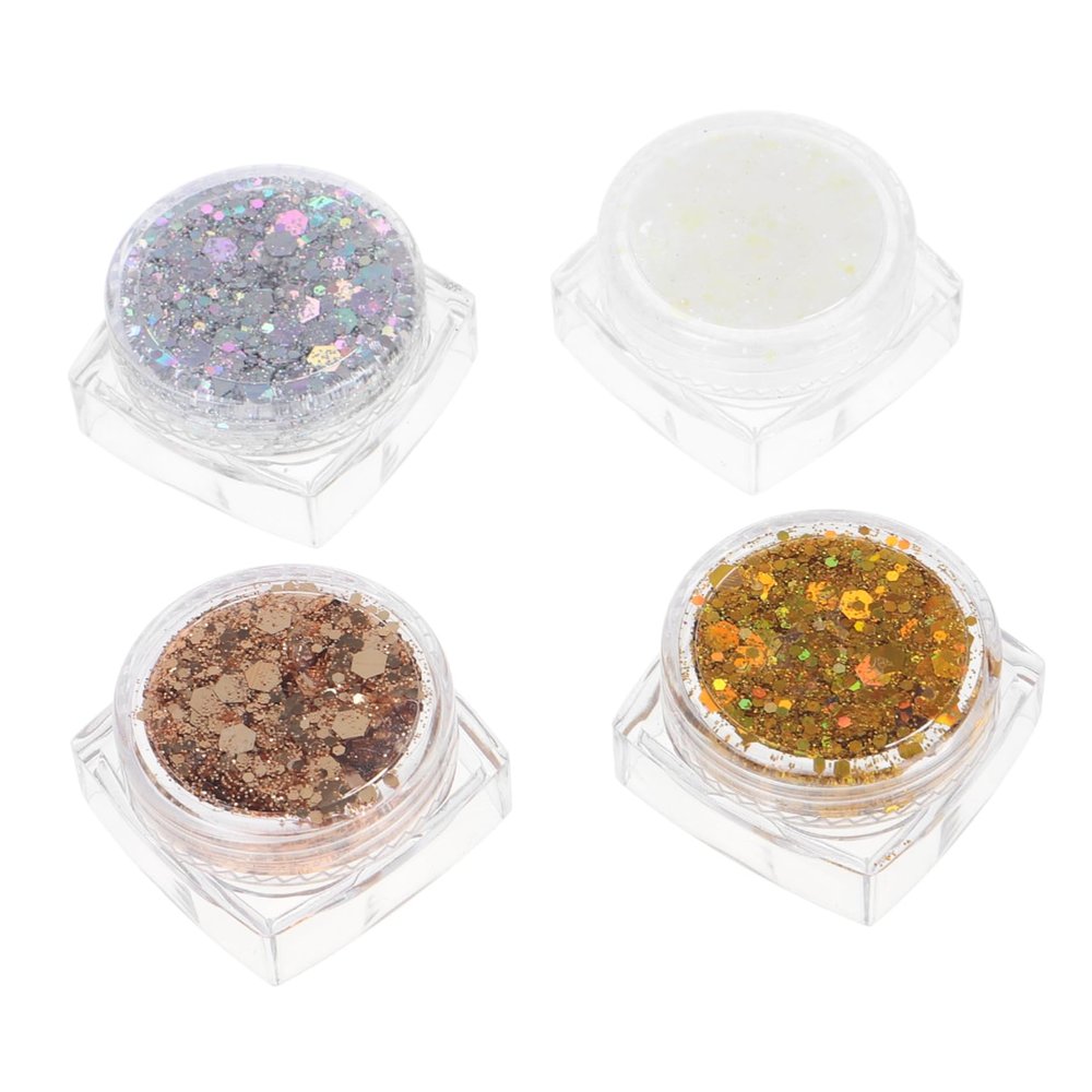 ARTSEWPLY Mardi Gras Face Glitter Glitter Glue for Face Mermaid Hair Accessories Easy to Clean Neon Party Decorations