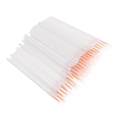 FOMIYES 100pcs Fine Angled Eyeliner Brush Nylon -off Makeup Brushes for Eye Liners