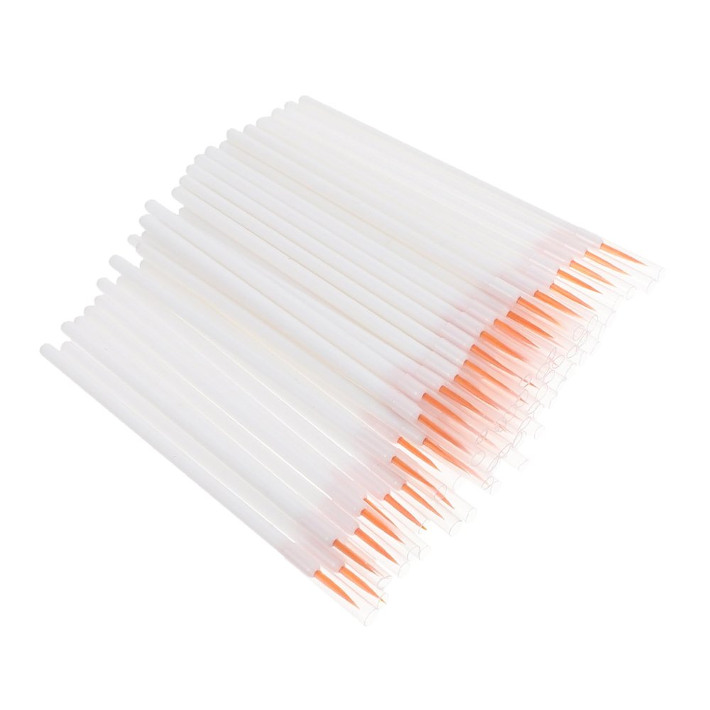 FOMIYES 100pcs Fine Angled Eyeliner Brush Nylon -off Makeup Brushes for Eye Liners
