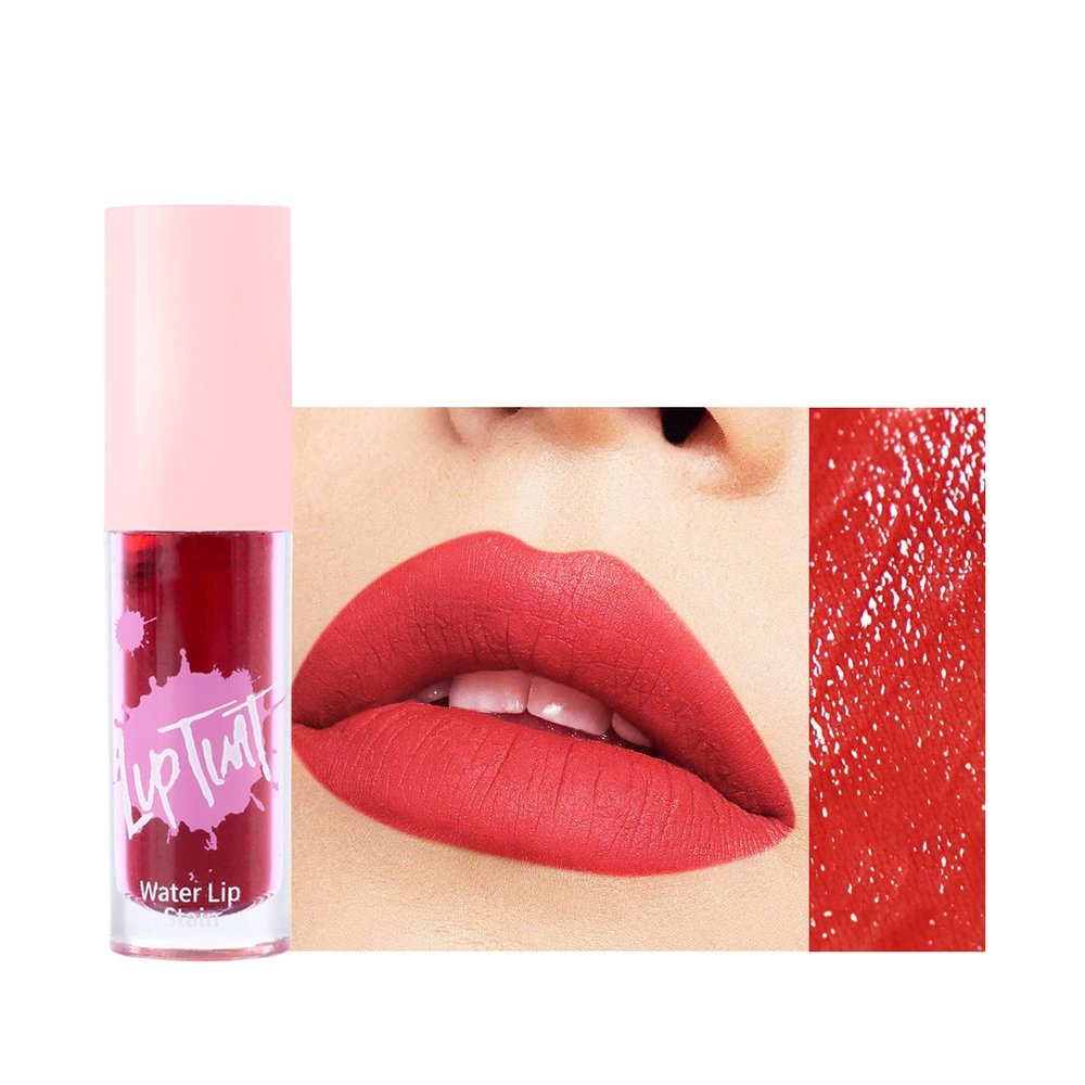Lip Stain Long Lasting Lip Tint Waterproof Lip Stain Tint, Non Fading Lip Dye Non Staining Cup Lip Gloss Lipstick, Multi-use Lip and Cheek Tint, (E)
