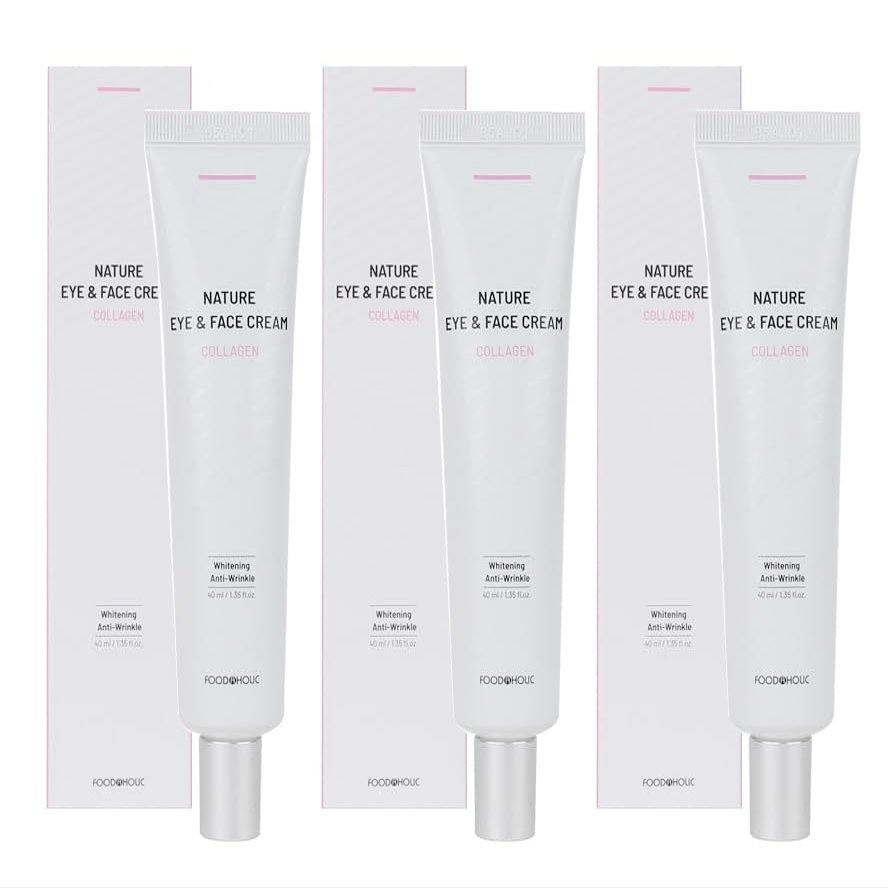 3W Clinic Foodaholic Nature Collagen Eye & Face Cream 40ml X 3EA/ANTI-AGING,WRINKLE/Korea-Beauty/Korea Made