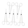 DECOMELODY 5pcs Disposable Piercing Pliers Diagonal Pliers for Body Piercing White Gentle Puncture Action for Professional Use view 1