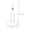 DECOMELODY 5pcs Disposable Piercing Pliers Diagonal Pliers for Body Piercing White Gentle Puncture Action for Professional Use view 4