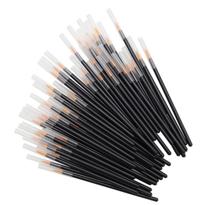 FOMIYES 100pcs Disposable Eyeliner Brush Artificial Fiber Cosmetic Makeup Tool for Eyeliner Lip Liner and Eyeshadow Lightweight Easy to Carry for Daily Use