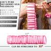 100% Pure Mulberry Silk Headband for Women  Ultra Thin Scrunchy, Adjustable Hairband for Washing Face, Skincare, Makeup & Sports  Prevents Frizz & Breakage, Great for Curly Hair (Pink) view 2