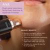 SPA SCIENCES - AIVA Deluxe  Patented Dual 2-in-1/Double Sided Facial Hair Remover & Eyebrow Trimmer USB Rechargeable with Built-in LED Lights & 2 Extra Replacement Heads view 4