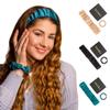 100% Pure Mulberry Silk Headband for Women  Ultra Thin Scrunchy, Adjustable Hairband for Washing Face, Skincare, Makeup & Sports  Prevents Frizz & Breakage, Great for Curly Hair (Teal) view 1