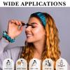100% Pure Mulberry Silk Headband for Women  Ultra Thin Scrunchy, Adjustable Hairband for Washing Face, Skincare, Makeup & Sports  Prevents Frizz & Breakage, Great for Curly Hair (Teal) view 3
