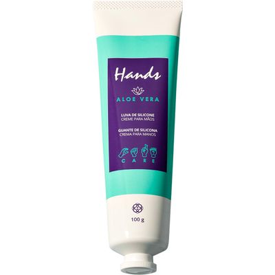 HINODOFFICIAL: Luva De Silicone Aloe Vera Creme Para As Mos Hands 100g (100g, Aloe Vera)