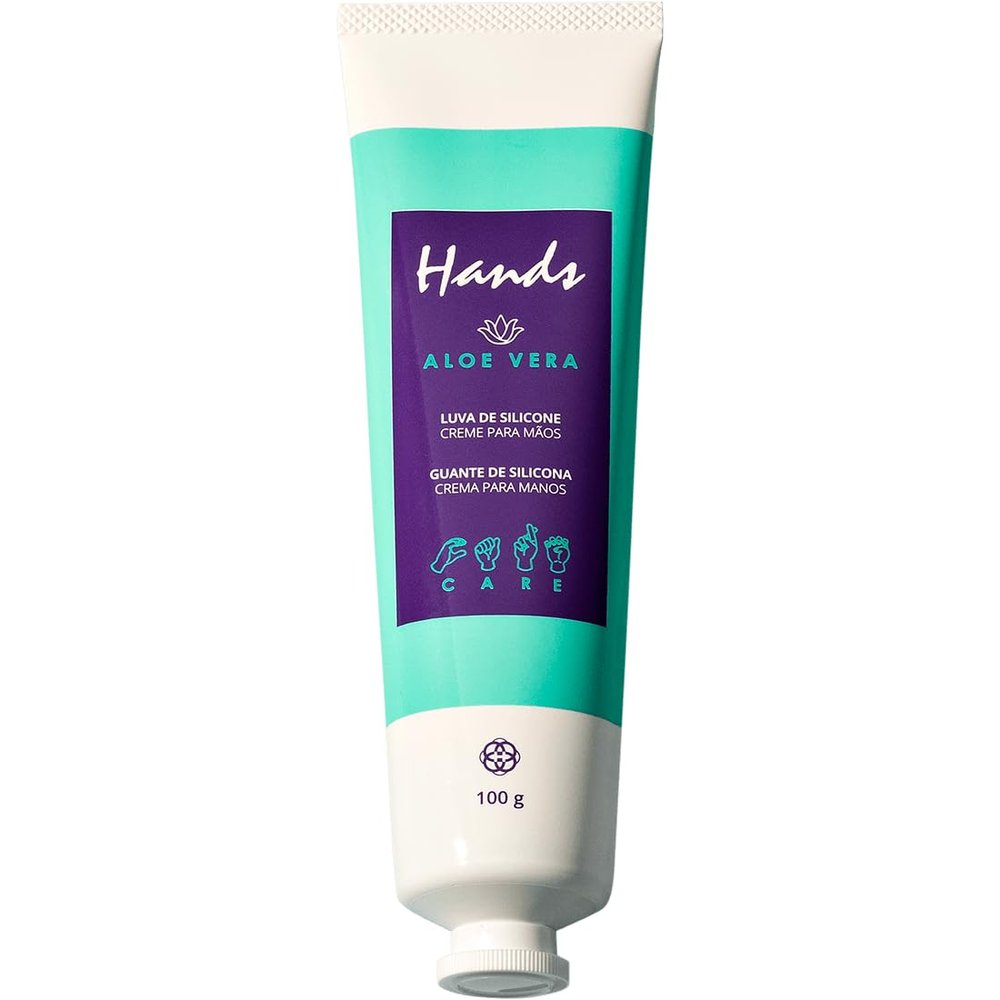 HINODOFFICIAL: Luva De Silicone Aloe Vera Creme Para As Mos Hands 100g (100g, Aloe Vera)