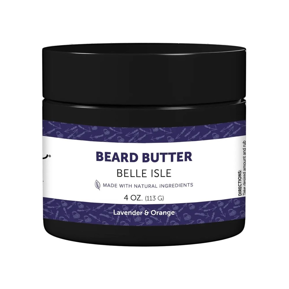 Detroit Grooming Co. Beard Butter for Men | Softens, Thickens & Hydrates with Safflower Oil & Shea Butter | Belle Isle Scent, 4oz