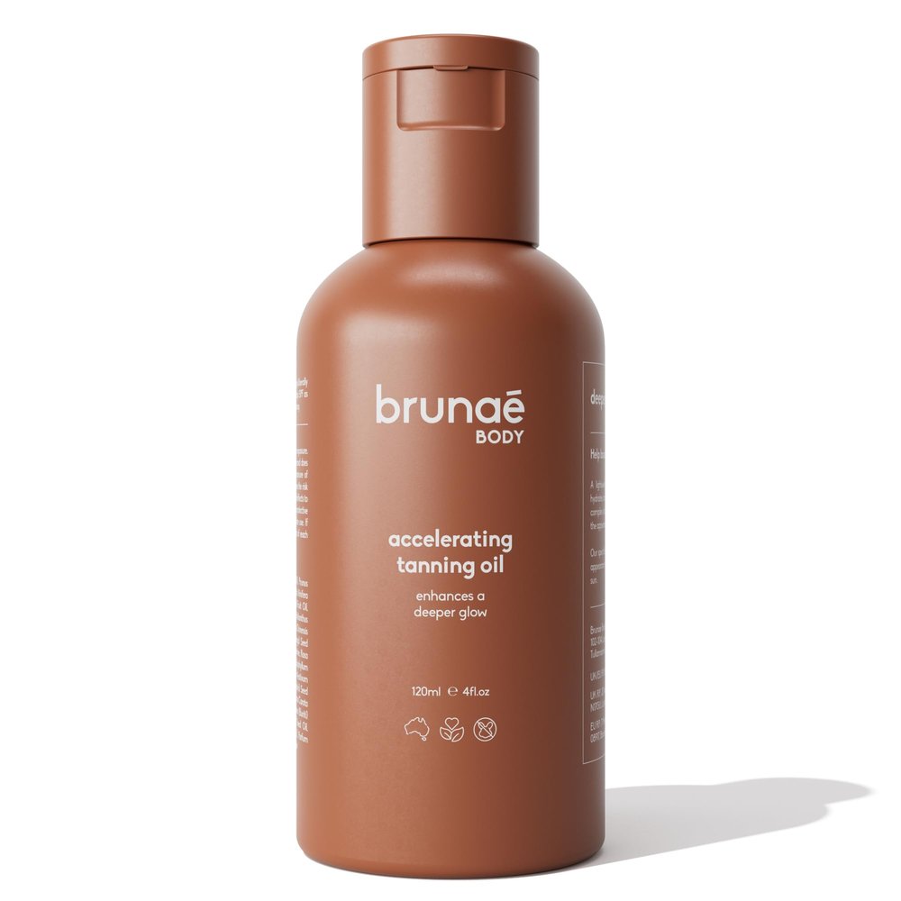 BRUNAE BODY Dark Tanning Oil - Accelerating Formula, 14+ Natural Oils