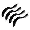 DECOMELODY Folding Eyebrow Lash Comb 4pcs Curved Eyebrow Comb Plastic Handle Metal Needle Beauty Tool view 1