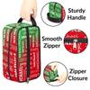 CURLYOOT Personalized Toiletry Bag, Custom Name Makeup Bag Travel Makeup Organizer Case, Customized Cosmetic Bag with Name for Men Women Team, Dark Red Green view 2