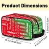 CURLYOOT Personalized Toiletry Bag, Custom Name Makeup Bag Travel Makeup Organizer Case, Customized Cosmetic Bag with Name for Men Women Team, Dark Red Green view 3