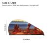 STVYUKL Arches National Park Hair Drying Cap Super Absorbent Soft Hair Drying Towel Quick Dry Coral Velvet Drying Hair Caps Hair Turban for Women Wet Hair Long Thick Hair view 4