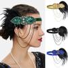 1920s Headpiece Flapper Headband, Roaring 20s Hair Accessories Vintage Hair Clip Sequins Hair Hoop/627 view 3