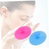 FOMIYES 2pcs Facial Cleansing Brush for Women Silicone Face Scrubber Massager Brush Pad Safe for Sensitive Skin view 4