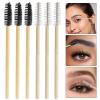 300PCS Disposable Mascara Wands Spoolie Brush Crystal Eyebrow Brushes Eyelash Extension Applicator Makeup Kits Bamboo Mascara Brush view 2