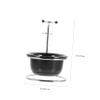 FOMIYES Shave Bowl Holder Brush Stand Set Sturdy Sturdy for Beard Shaving Elegant Design for Bathroom view 2