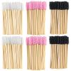 300PCS Disposable Mascara Wands Spoolie Brush Crystal Eyebrow Brushes Eyelash Extension Applicator Makeup Kits Bamboo Mascara Brush view 1