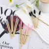 300PCS Disposable Mascara Wands Spoolie Brush Crystal Eyebrow Brushes Eyelash Extension Applicator Makeup Kits Bamboo Mascara Brush view 4
