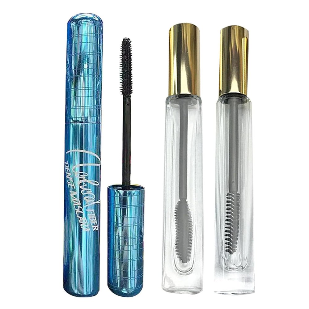 1PCS Mascara for Older Women 60 Plus, 2PCS Empty Mascara Tube and Wand Glass for for Home and Travel