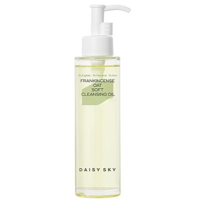 1PC Daisy Sky Oat Soft Cleansing Oil Clarifying Makeup Remover, Purifying Deep Cleansing Facial Makeup Remover Oil, 100ml / 3.38 FLOZ