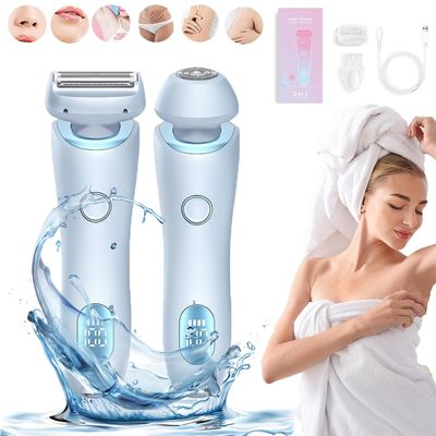 Bikini Trimmer, Smooth Shave,Smoothshave Razorfor Women, Electric Shaver for Women (Blue)