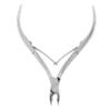 FOMIYES Stainless Steel Cuticle Nipper Manicure Nipper with Ergonomic Non-Slip Handle Precision Nail Clippers for Home Salon Fingernail Toenail Care view 1
