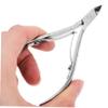 FOMIYES Stainless Steel Cuticle Nipper Manicure Nipper with Ergonomic Non-Slip Handle Precision Nail Clippers for Home Salon Fingernail Toenail Care view 4