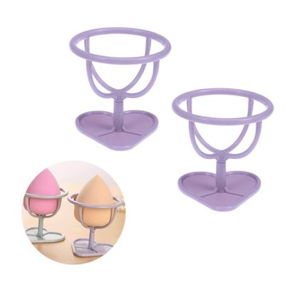 FOMIYES 6pcs Powder Puff Storage Rack Makeup Sponge Drying Holder for Beauty Tools Durable Organizer for Quick Drying and Easy Access Assortment
