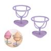 FOMIYES 6pcs Powder Puff Storage Rack Makeup Sponge Drying Holder for Beauty Tools Durable Organizer for Quick Drying and Easy Access Assortment view 1