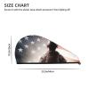 LHBWCVN American Flag Soldier Hair Towel Wrap for Women Hair Cap Coral Velvet Hair Drying Cap with Button Super Absorbent Hair Drying Towel Quick Dry Hair Turban for Wet Hair Long Thick Hair view 4