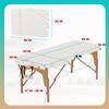 BestMassage Massage Bed Portable Massage Table 77" L 28" W Lash Bed Height Adjustable 3 Folding PU Leather with Oxford Bag for Spa Footmassage Facial CareSpa Tattoo view 2