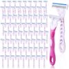 Leriton 96 Count Women's Disposable Razors Blades Bulk 3 Blade Razors for Women Disposable Head Razor Sensitive Skin Razor Comfortable Shave for Bathing Hotel Travel view 1