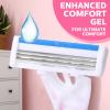 Leriton 96 Count Women's Disposable Razors Blades Bulk 3 Blade Razors for Women Disposable Head Razor Sensitive Skin Razor Comfortable Shave for Bathing Hotel Travel view 4