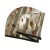 LHBWCVN Birch Trees Fall Hair Towel Wrap for Women Hair Cap Coral Velvet Hair Drying Cap with Button Super Absorbent Hair Drying Towel Quick Dry Hair Turban for Wet Hair Long Thick Hair view 3