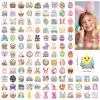 117PCS Easter Temporary Tattoos for Kids Men Women, Tiny Easter Egg and Bunny Fake Tattoos Stickers, Easter Face Body Fake Tattoos for Adults, Easter Basket Stuffers Party Favors Decoration view 2