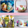 117PCS Easter Temporary Tattoos for Kids Men Women, Tiny Easter Egg and Bunny Fake Tattoos Stickers, Easter Face Body Fake Tattoos for Adults, Easter Basket Stuffers Party Favors Decoration view 4