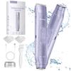 Akunbem Bikini Trimmer for Women - 2 in 1 Electric Razors for Women - Dual Head Electric Shaver - IPX7 Waterproof Wet & Dry Use Body Hair Trimmer and Facial Hair Remover for Bikini Underarm Leg Arm view 1