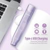 Akunbem Bikini Trimmer for Women - 2 in 1 Electric Razors for Women - Dual Head Electric Shaver - IPX7 Waterproof Wet & Dry Use Body Hair Trimmer and Facial Hair Remover for Bikini Underarm Leg Arm view 3