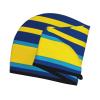 LHBWCVN Yellow and Blue Stripes Hair Towel Wrap for Women Hair Cap Coral Velvet Hair Drying Cap with Button Super Absorbent Hair Drying Towel Quick Dry Hair Turban for Wet Hair Long Thick Hair view 3