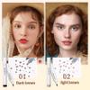 6PCS 2 Colors Freckle Pen,Natural Lifelike Liquid Fake Freckle Pen Waterproof Freckle Makeup Pen Magic Freckle Color,Long Lasting Quick Dry Faux Freckle Pen (Light Brown & Dark Brown) view 2