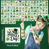 117PCS St Patricks Day Temporary Tattoos for Kids Men Women, Tiny Green Shamrock Tattoos Stickers, Saint St. Patrick's Day Fake Tattoos for Adults, Irish Parade and Party Favors Decoration view 2