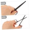 NOLITOY 2pcs Professional Stainless Steel Eyebrow Scissors Scissors for Hair Trimming Round Head for Men Women Nose Beard view 4
