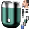 2026 Upgrade Pocket Shaver USB Mini Shavers, Dual-Head Electric Shaver, Rechargeable Waterproof Mini Shavers, Pocket Size Compact Shaver for Men view 1