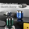 2026 Upgrade Pocket Shaver USB Mini Shavers, Dual-Head Electric Shaver, Rechargeable Waterproof Mini Shavers, Pocket Size Compact Shaver for Men view 2