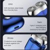 2026 Upgrade Pocket Shaver USB Mini Shavers, Dual-Head Electric Shaver, Rechargeable Waterproof Mini Shavers, Pocket Size Compact Shaver for Men view 3