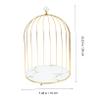 ADOCARN Bird Cage Shaped Makeup Organizer Stand for Cosmetics Elegant Desktop Storage Rack for Lipsticks and Perfumes Decorative Dresser Display for view 4